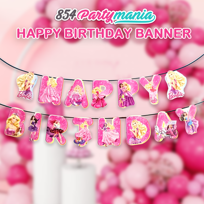 HAPPY BIRTHDAY BANNER BARBIE