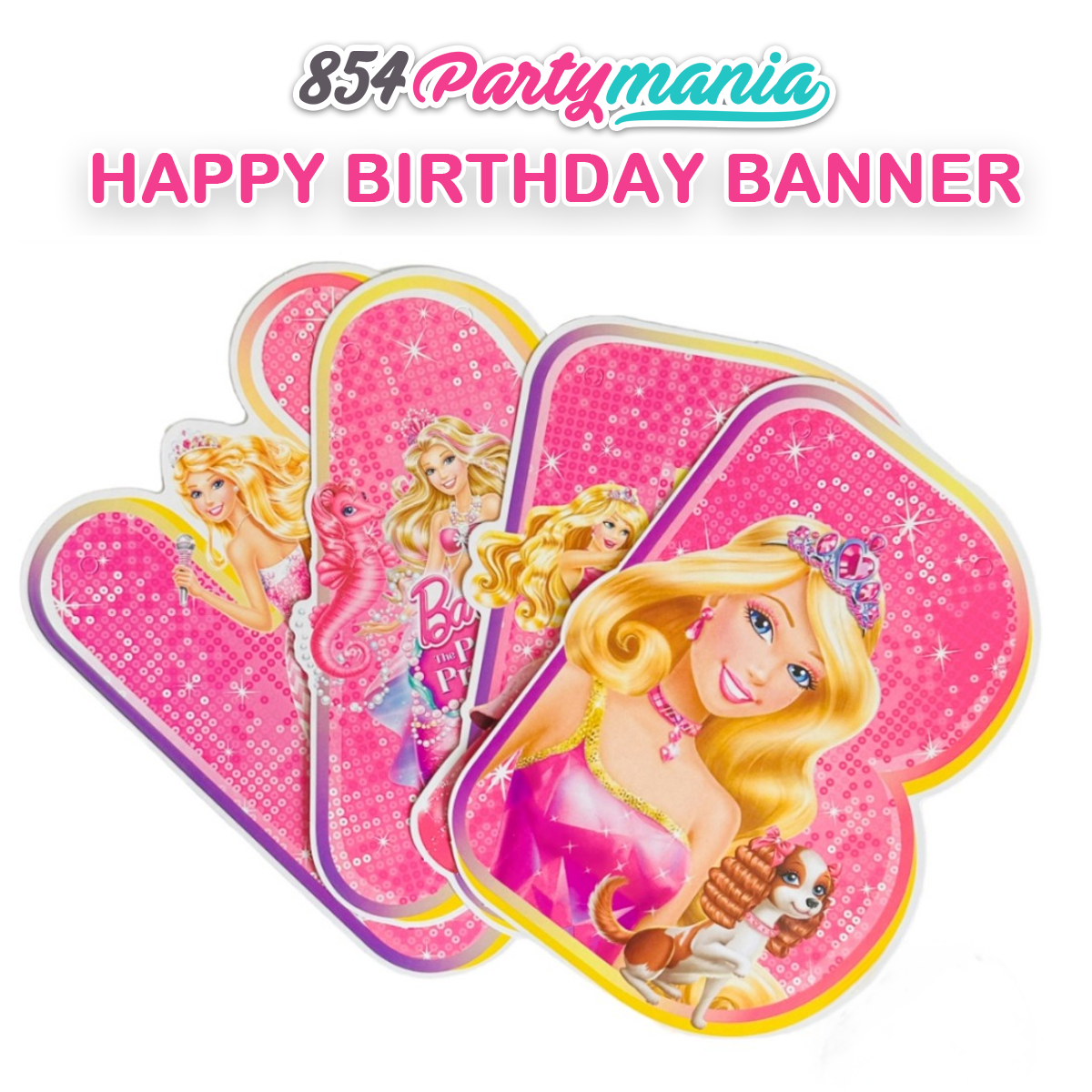 HAPPY BIRTHDAY BANNER BARBIE