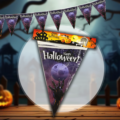 HAPPY HALLOWEEN BANNER AND BANDERITAS