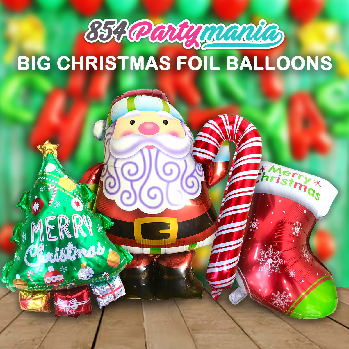 CHRISTMAS LIFE SIZE FOIL BALLOON SHAPED