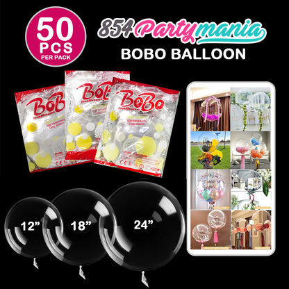 Clear Transparent Bobo Balloons and DIY Stickers