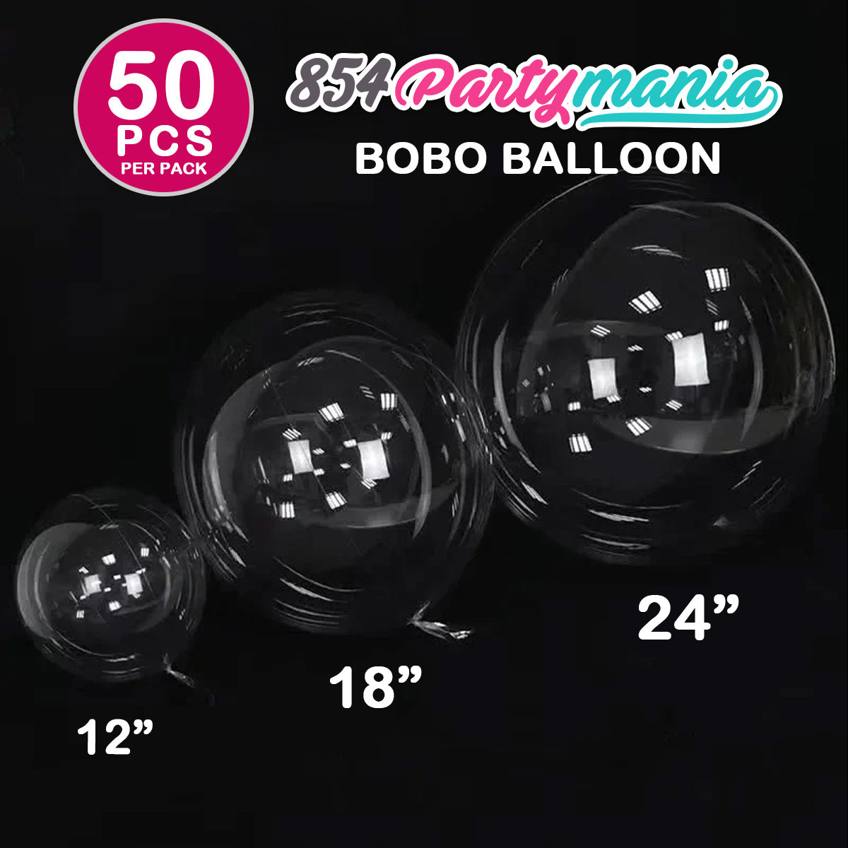 Clear Transparent Bobo Balloons and DIY Stickers