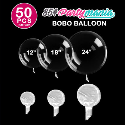 Clear Transparent Bobo Balloons and DIY Stickers