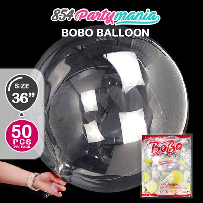 Clear Transparent Bobo Balloons and DIY Stickers