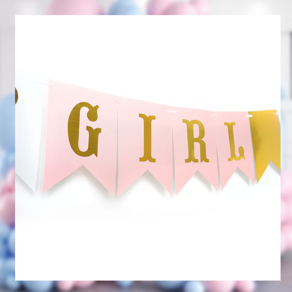 GENDER REVEAL BANNER (sold by 12's)