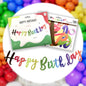 Happy Birthday Cursive Bunting Banner (sold by 12's/ color)