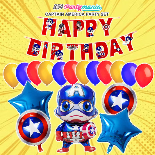 Captain America Party Bundle Set (sold by 10's)