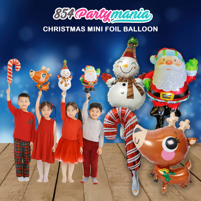 CHRISTMAS MINI FOIL BALLOONS