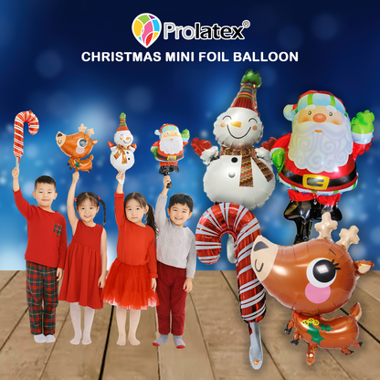 CHRISTMAS MINI FOIL BALLOONS