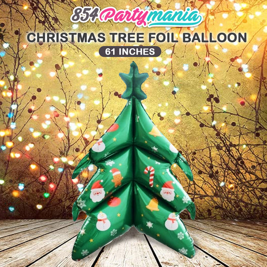 CHRISTMAS TREE GIANT FOIL BALLOON STAND ALONE