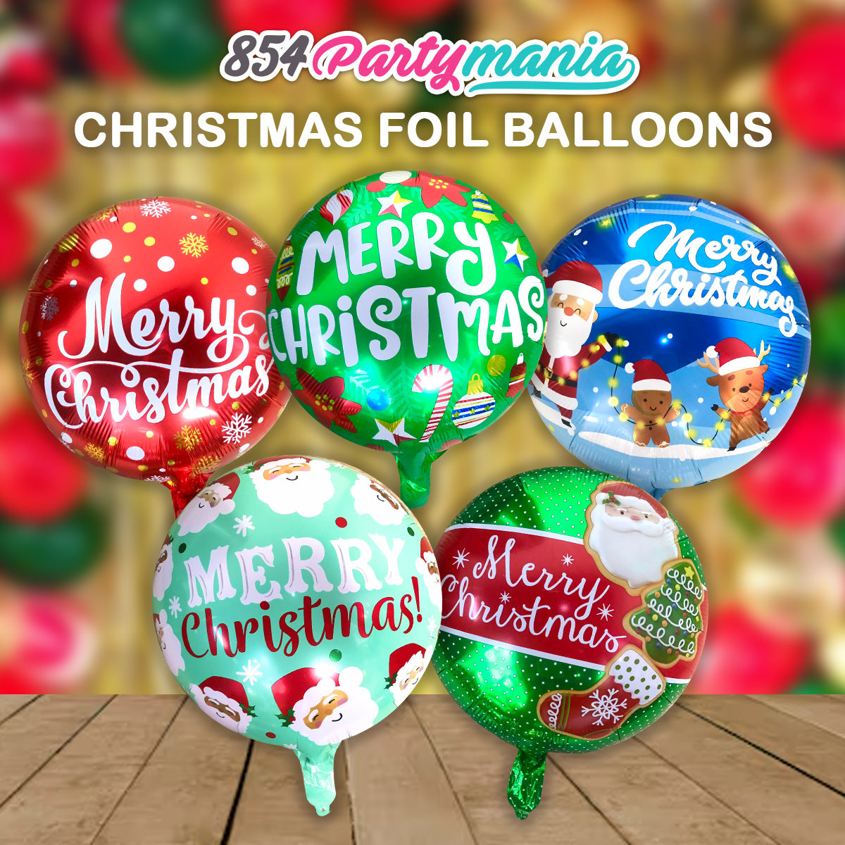 CHRISTMAS LIFE SIZE FOIL BALLOON SHAPED