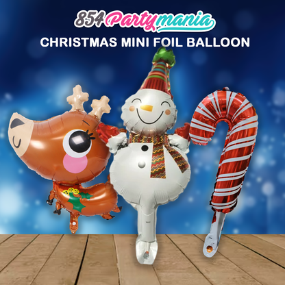 CHRISTMAS MINI FOIL BALLOONS