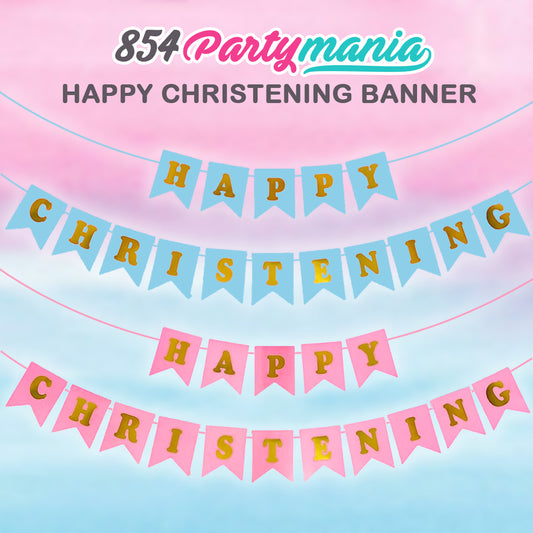 HAPPY CHRISTENING BANNER [PREMIUM QUALITY]