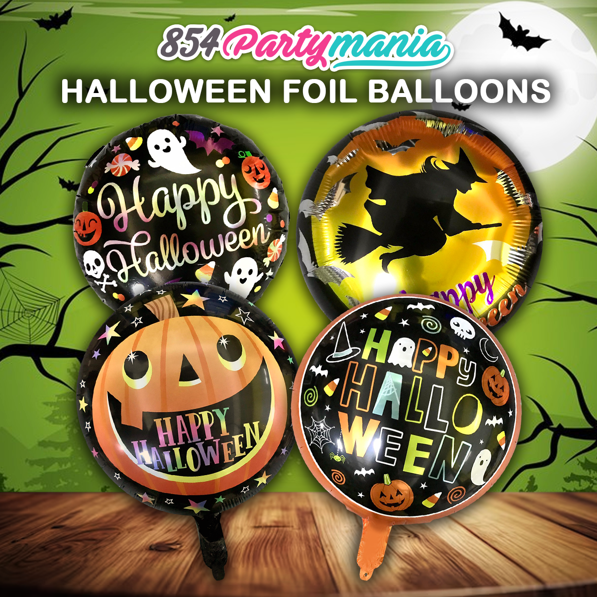 HALLOWEEN FOIL BALLOONS 18 INCH