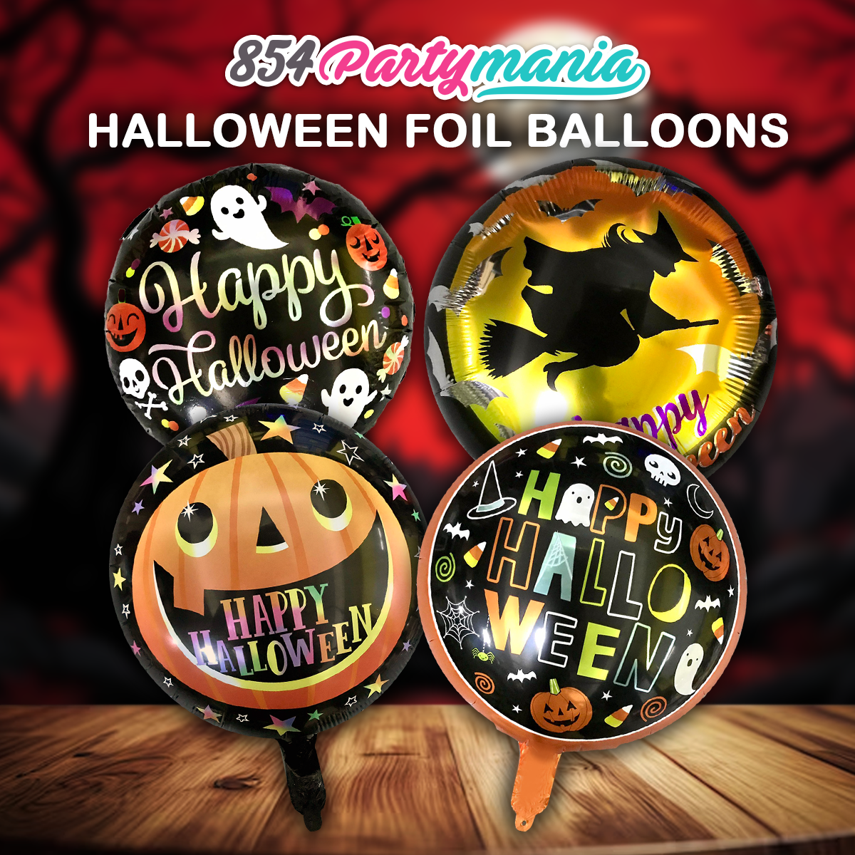 HALLOWEEN FOIL BALLOONS 18 INCH