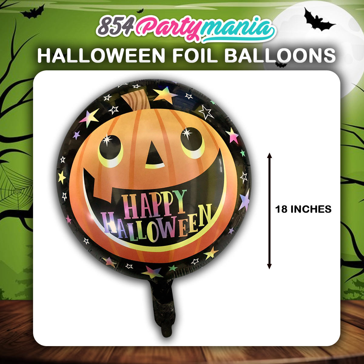 HALLOWEEN FOIL BALLOONS 18 INCH