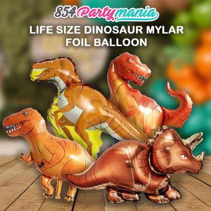 Life Size Dinosaur Shaped Foil Balloon (sold by 10's)