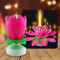 Rotating Musical Lotus Candle (10pcs min/ order)