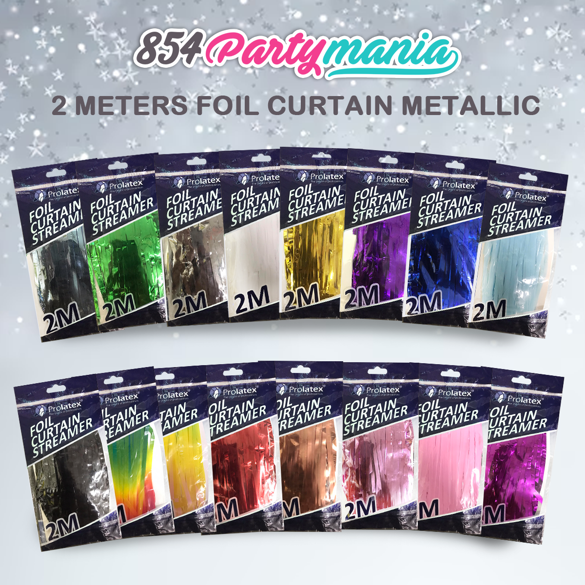 2Meters Foil Curtain Shiny (sold by 5pcs)