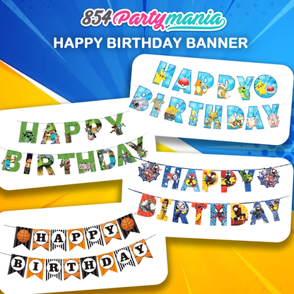 HAPPY BIRTHDAY BANNER