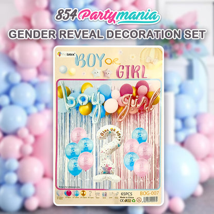 GENDER REVEAL DECORATION SET BABY