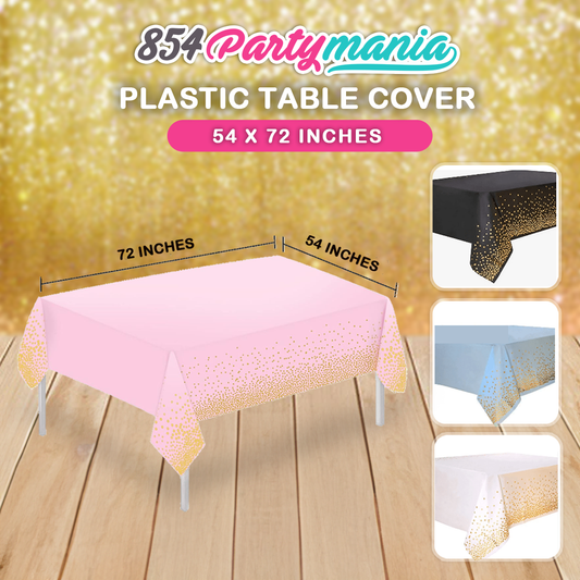 TABLE COVER GOLD DOTS