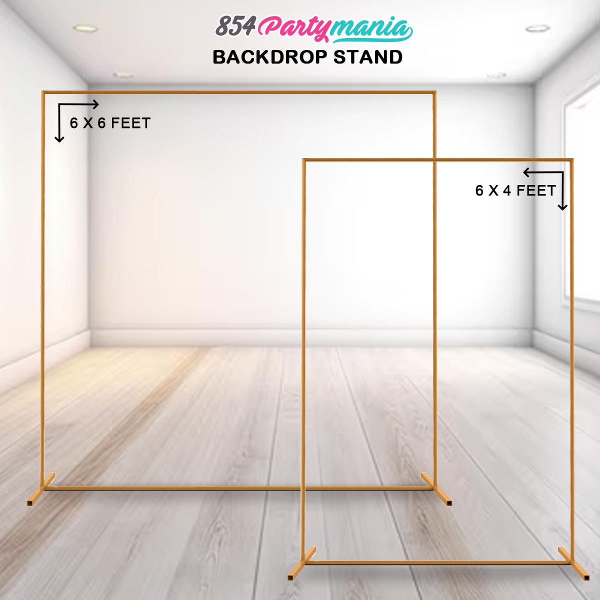 BACKDROP BALLOON STAND GOLD