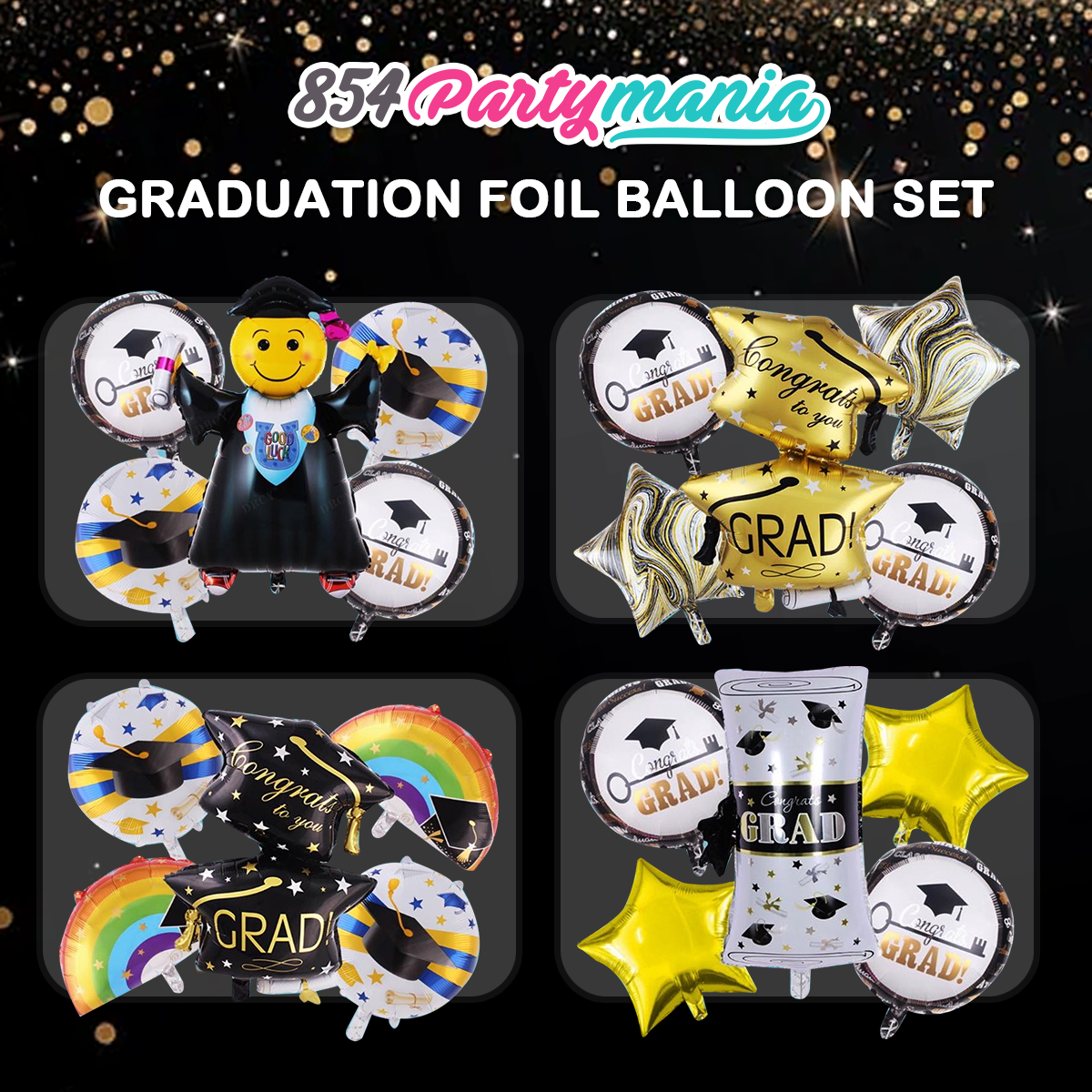 5in1 Balloon Set Graduation (sold by 10's)