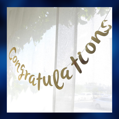 CONGRATULATIONS BANNER BIG GRADUATION (sold by10's)