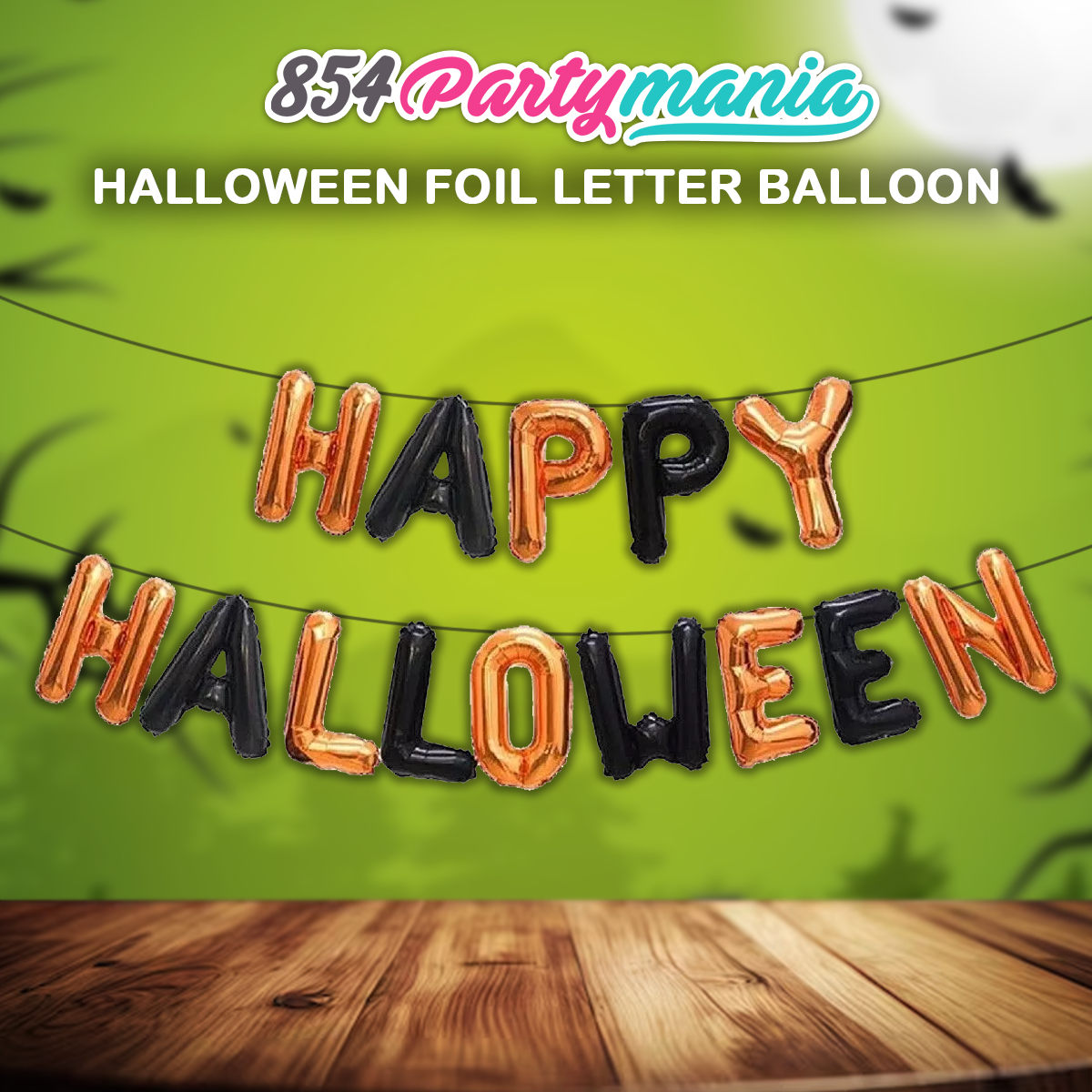 HAPPY HALLOWEEN LETTER FOIL BALLOON