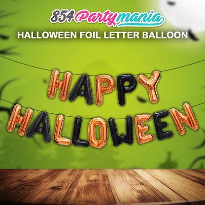 HAPPY HALLOWEEN LETTER FOIL BALLOON