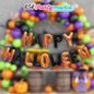 HAPPY HALLOWEEN LETTER FOIL BALLOON