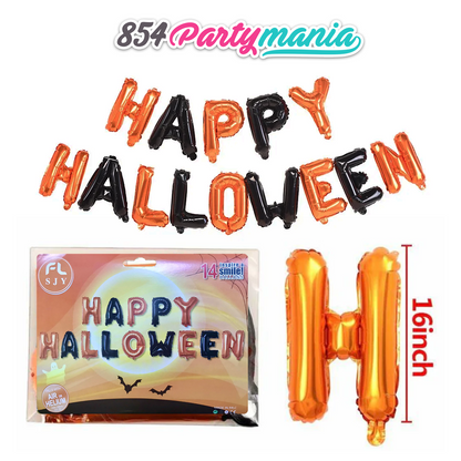 HAPPY HALLOWEEN LETTER FOIL BALLOON