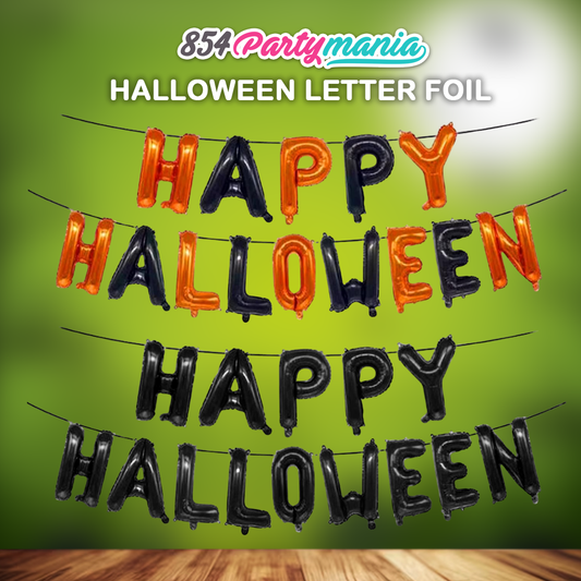 HAPPY HALLOWEEN LETTER FOIL BALLOON