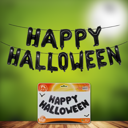 HAPPY HALLOWEEN LETTER FOIL BALLOON