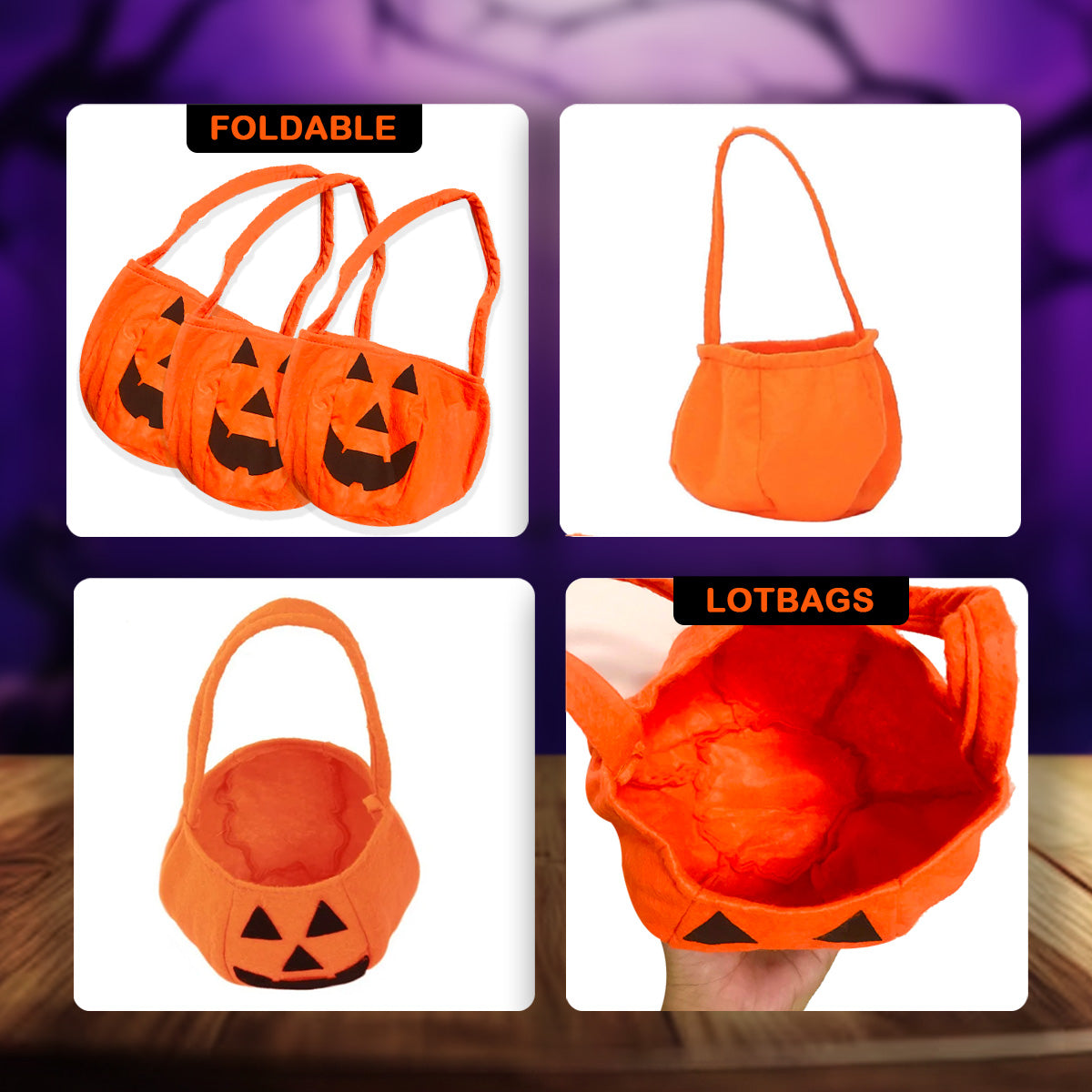 HALLOWEEN PUMPKIN TREAT BAG