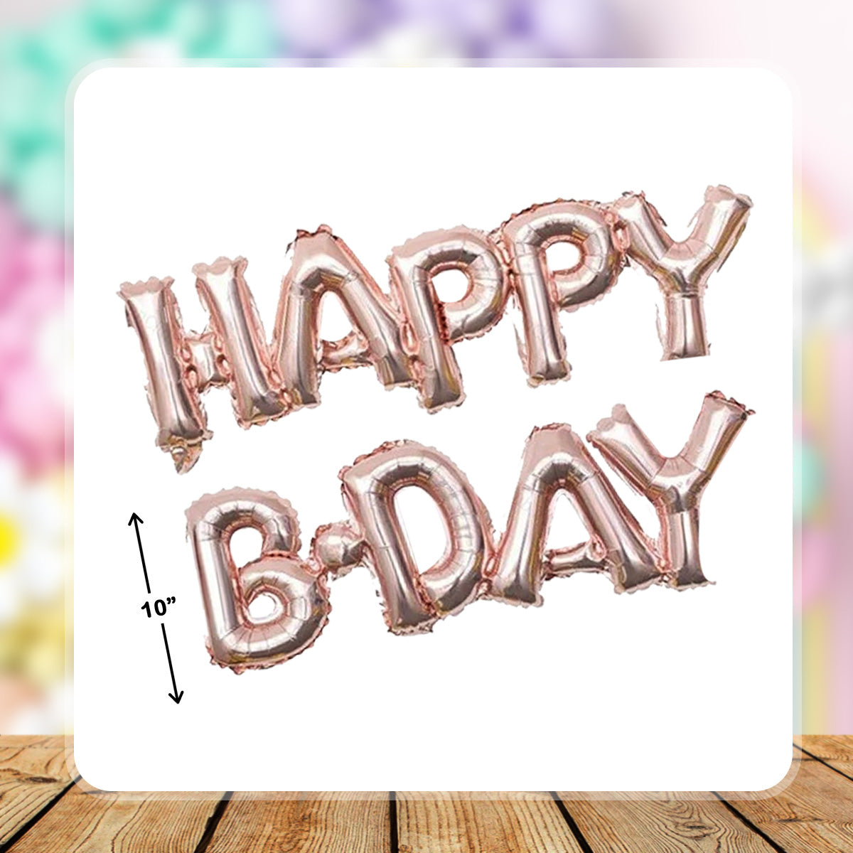 [SALE] HAPPY B-DAY Letter Foil (10pck min)