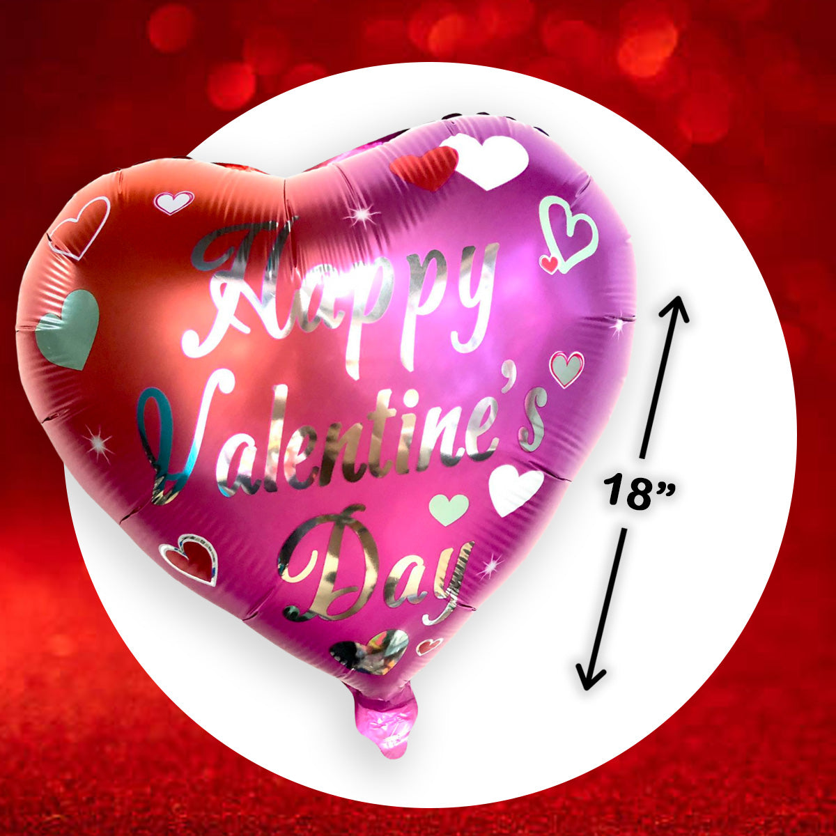 2025 VALENTINES 18" FOIL BALLOON (sold by 50's)