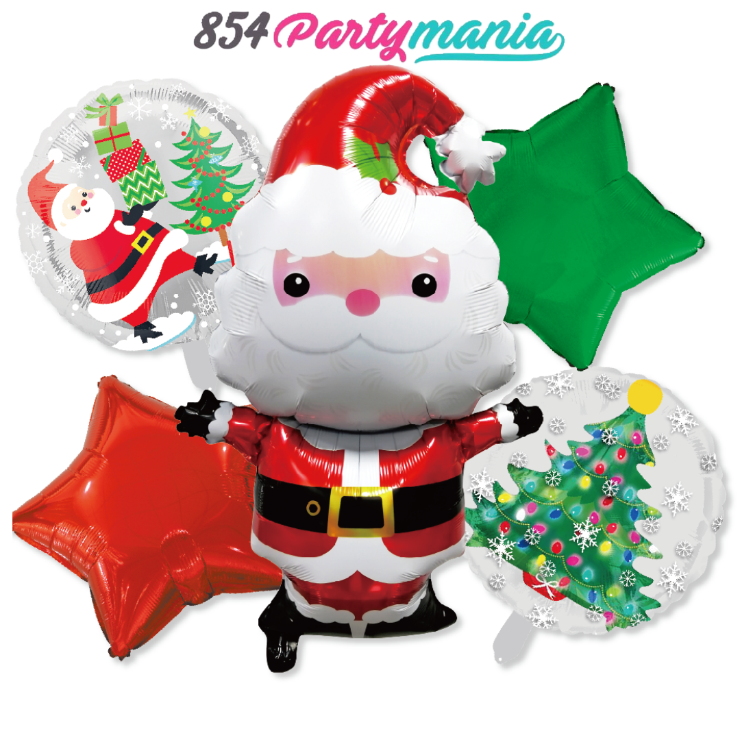 Christmas 5in1 Foil Balloon Set (sold by 10's) Seasonal