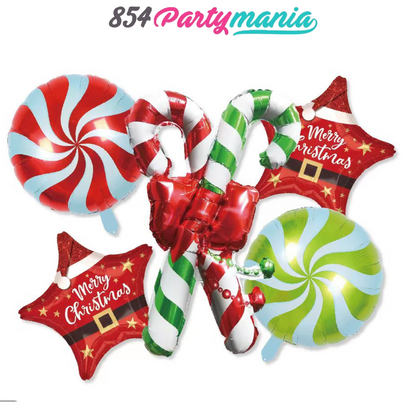 Christmas 5in1 Foil Balloon Set (sold by 10's) Seasonal