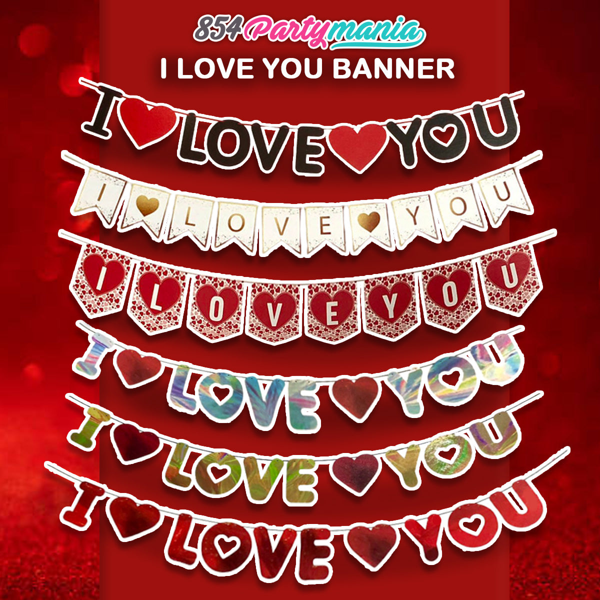 I LOVE YOU BANNER VALENTINES