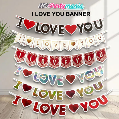 I LOVE YOU BANNER VALENTINES