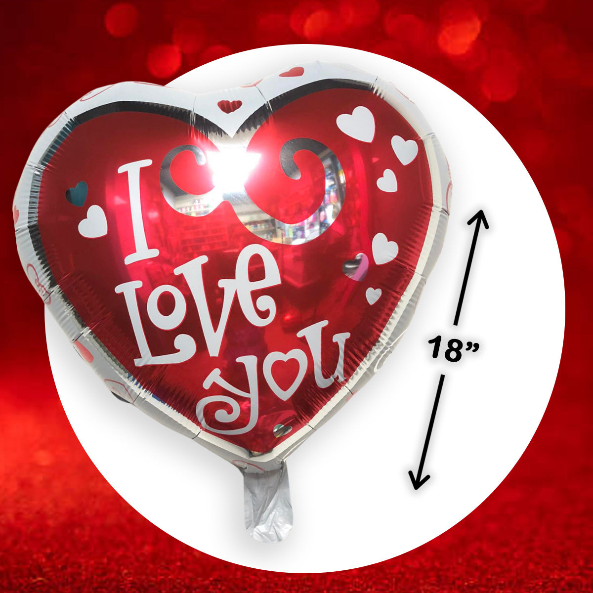 2025 VALENTINES 18" FOIL BALLOON (sold by 50's)