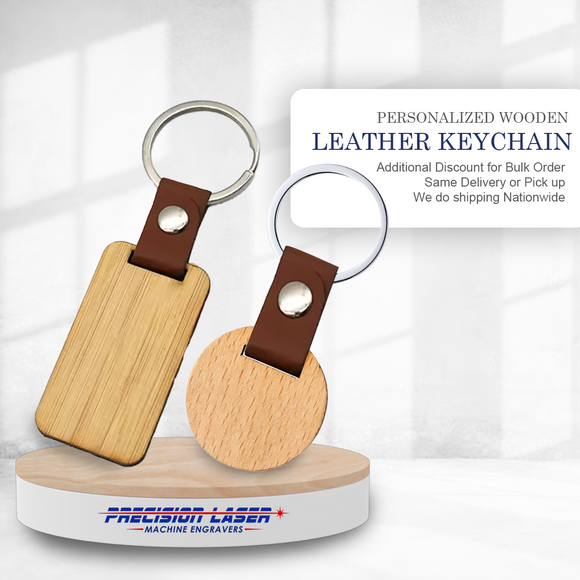 KEYCHAIN-WITH LEATHER