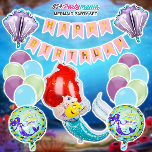 MERMAID BIRTHDAY PARTY SET