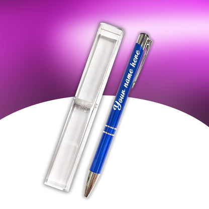 PERSONALIZED METAL PEN WITH ACRYLIC CASE 1PC