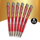 PERSONALIZED METAL BALLPEN 6PCS