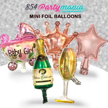 Mini Foil Balloons 14 inch (sold by 50's)