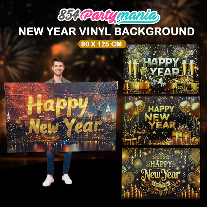 VINYL NEW YEAR BACKDROP