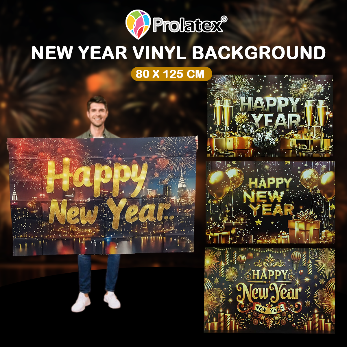 VINYL NEW YEAR BACKDROP